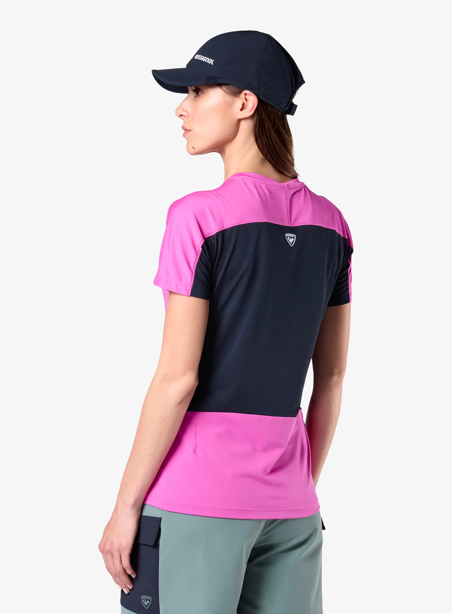 Dámské rychleschnoucí triko Rossignol Hiking Tee - electric fuchsia