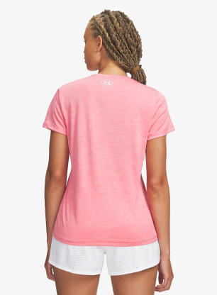 Dámské rychleschnoucí triko Under Armour UA Tech Twist SSC - bittersweet pink/white