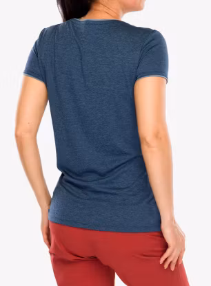 Dámské rychleschnoucí triko Vaude Essential T-Shirt - dark sea uni