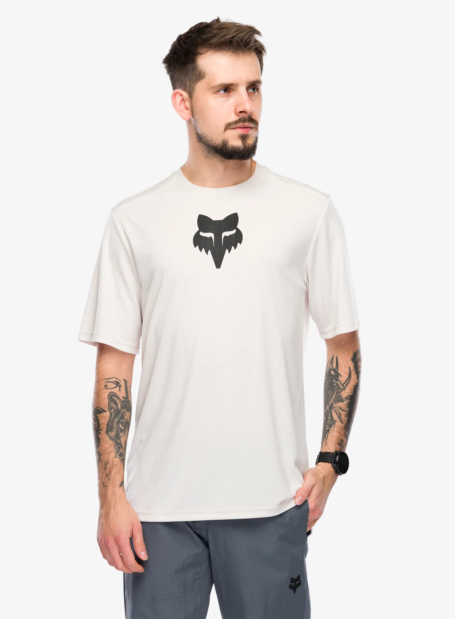 Rychleschnoucí triko Fox Ranger SS Jersey Fox Head - vintage white