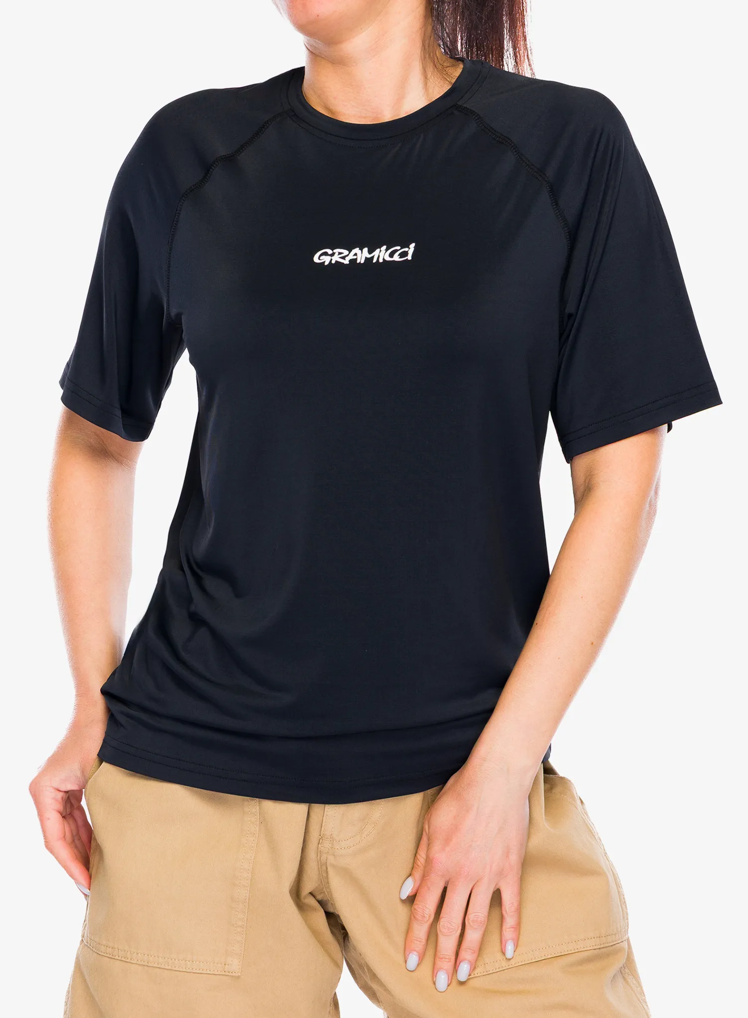 Rychleschnoucí triko Gramicci Upf-Shield Short Sleeve Top - black