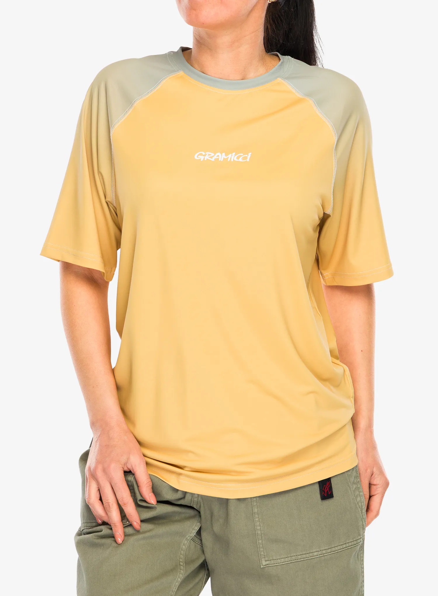 Rychleschnoucí triko Gramicci Upf-Shield Short Sleeve Top - sunlit