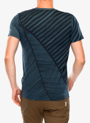 Rychleschnoucí triko Hannah Bine - anthracite/stripe