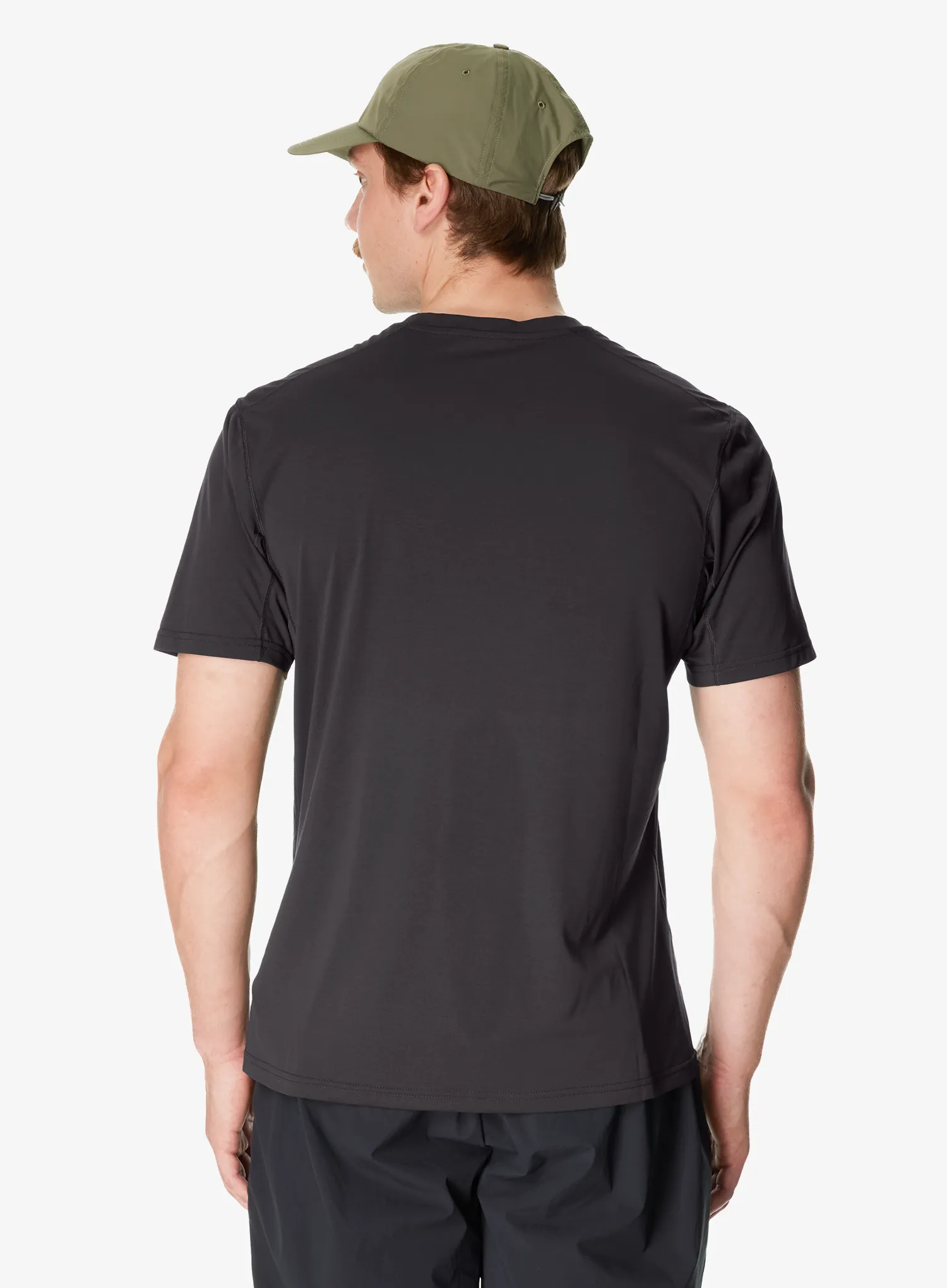 Rychleschnoucí triko Houdini Pace Air Message Tee - true black/houdini logo