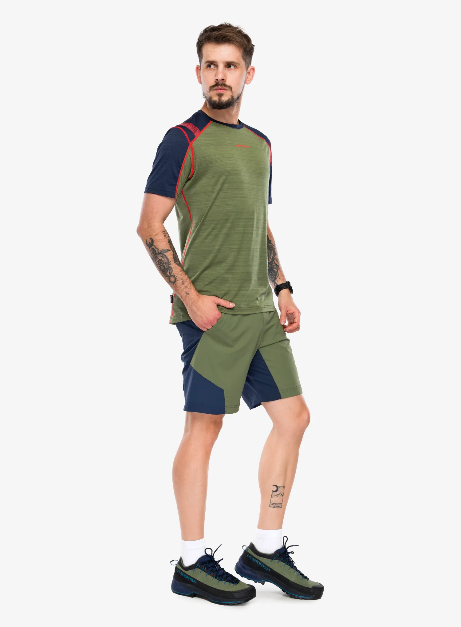 Rychleschnoucí triko La Sportiva Sunfire T-Shirt - cypress/night sky