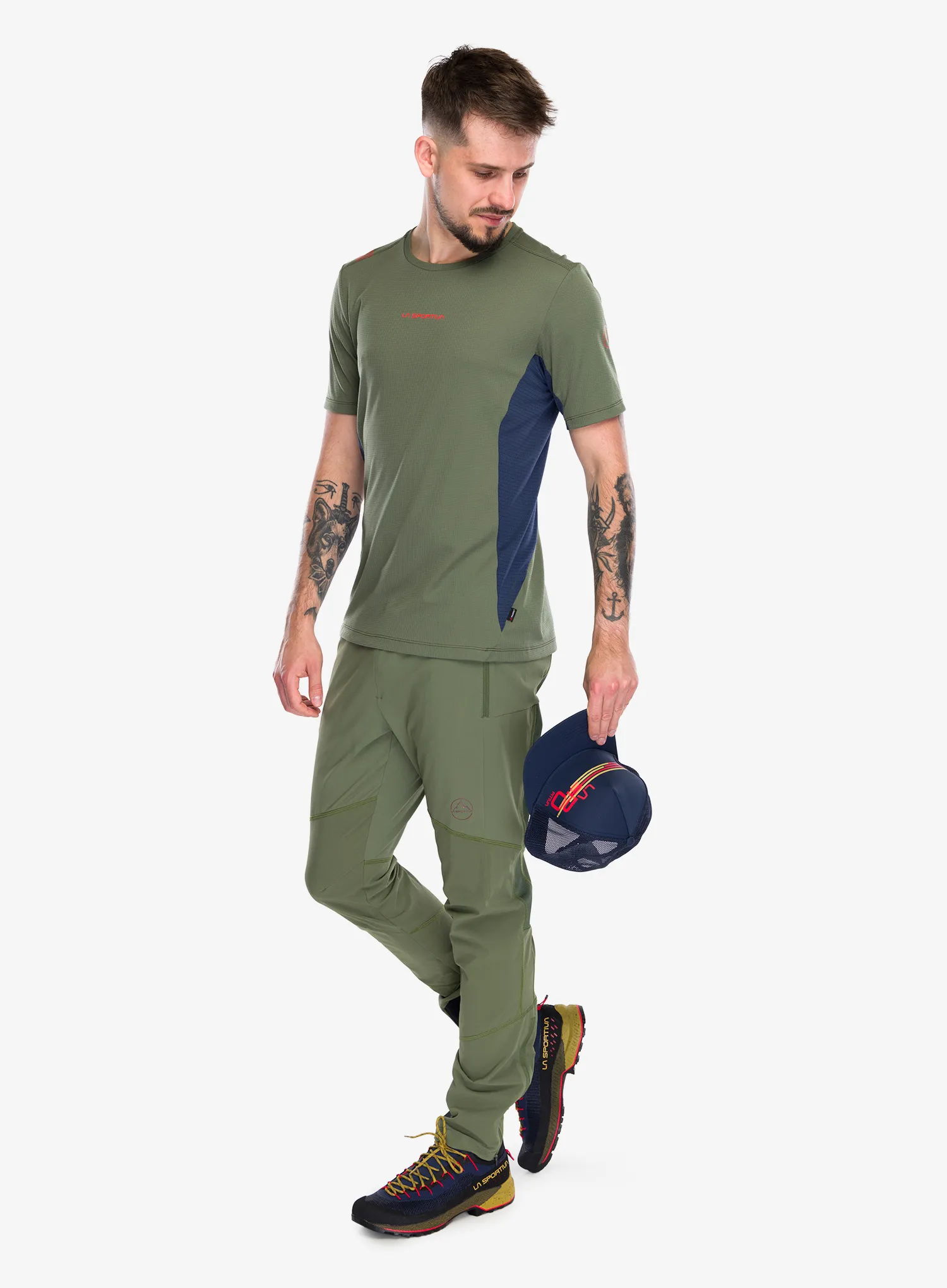Rychleschnoucí triko La Sportiva Traverse T-Shirt - cypress/night sky