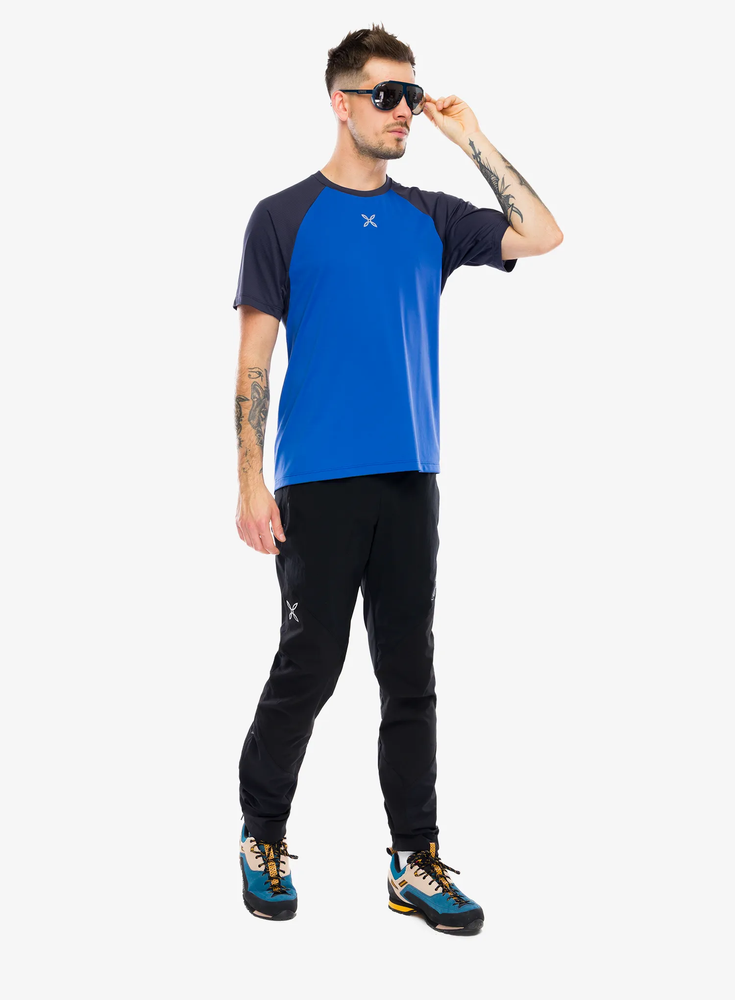 Rychleschnoucí triko Montura Outdoor 3 T-Shirt - b.blue/graphite blue