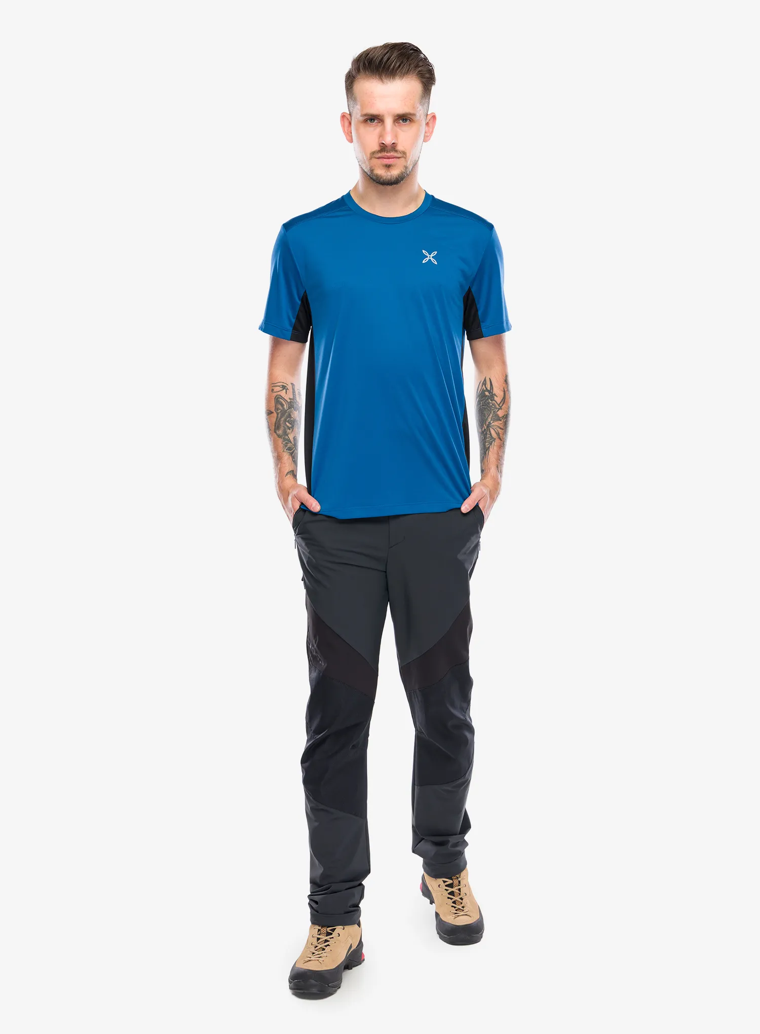 Rychleschnoucí triko Montura World 2 T-Shirt - deep blue