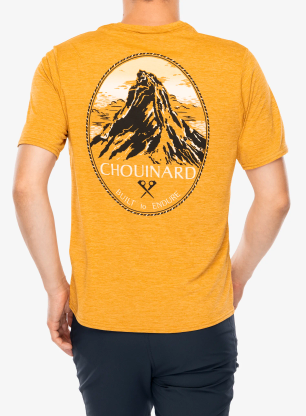 Rychleschnoucí triko Patagonia Cap Cool Daily Graphic Shirt Lands - chouinard crest/talon gold