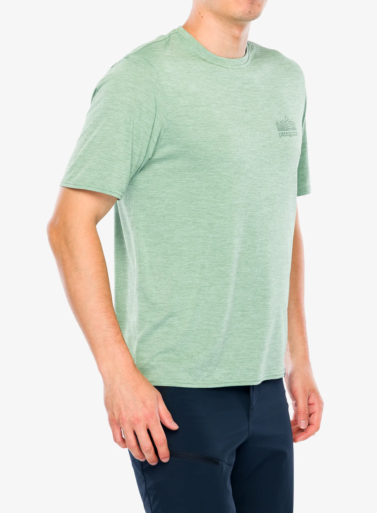Rychleschnoucí triko Patagonia Cap Cool Daily Graphic Shirt - strataspire/ellwood green