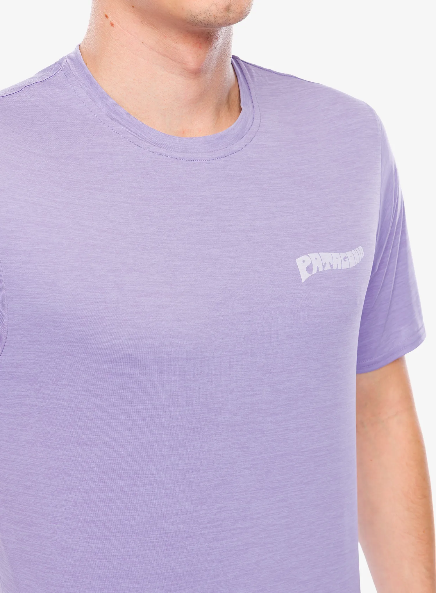 Rychleschnoucí triko Patagonia Cap Cool Daily Graphic Shirt Waters - forgotten island/purple