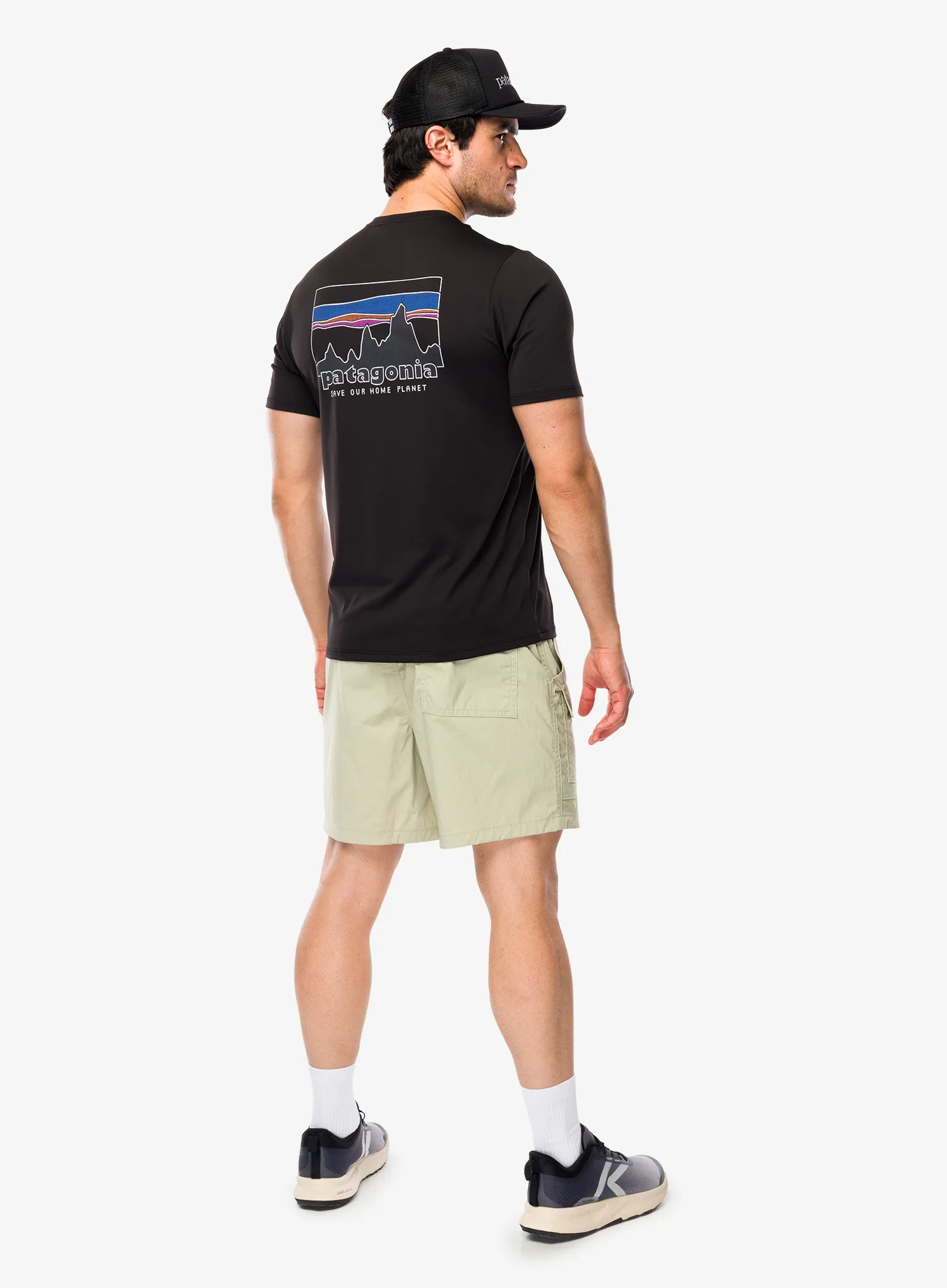 Rychleschnoucí triko Patagonia Cap Cool Daily Shirt 73 Skyline - black