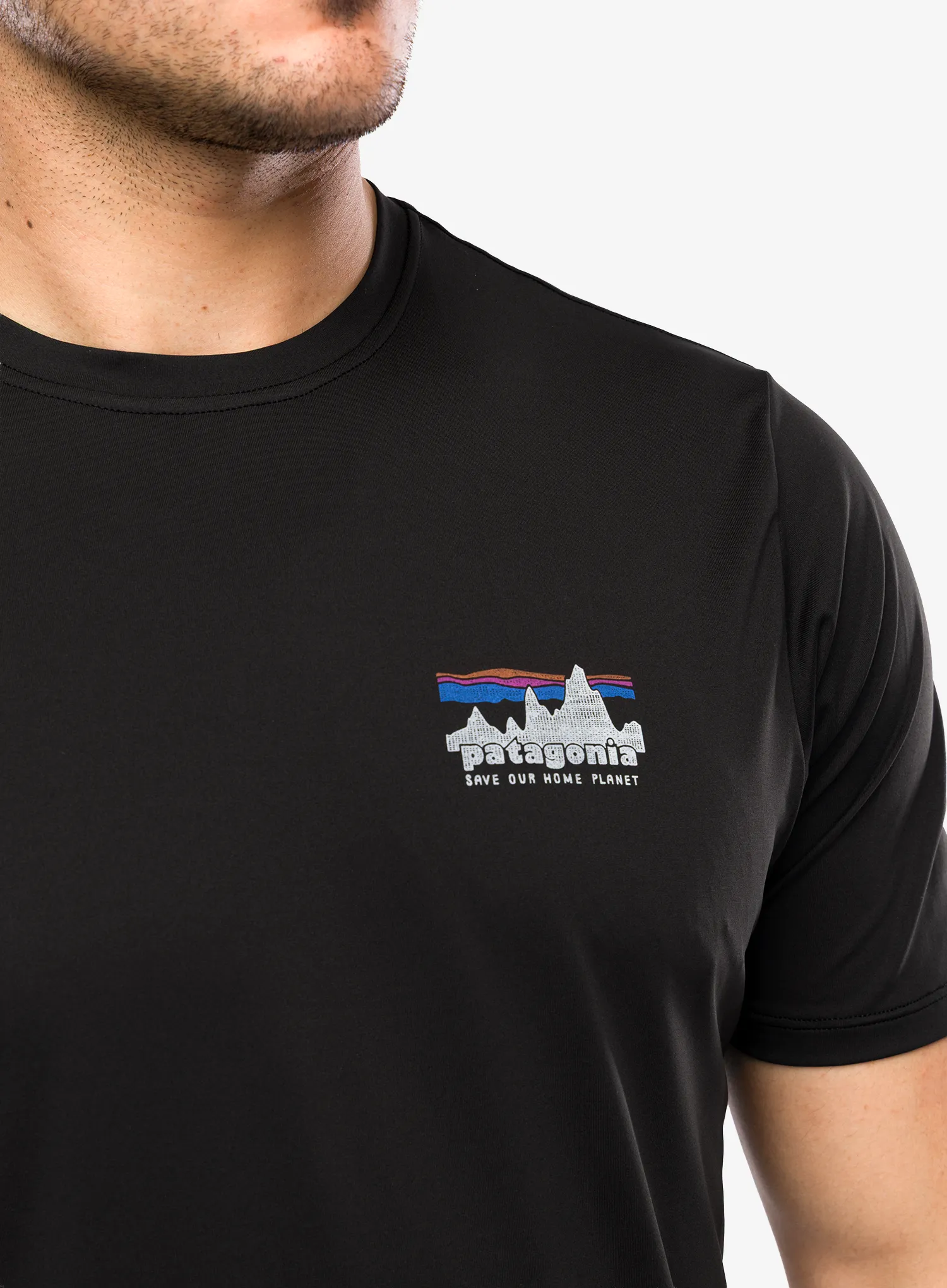 Rychleschnoucí triko Patagonia Cap Cool Daily Shirt 73 Skyline - black