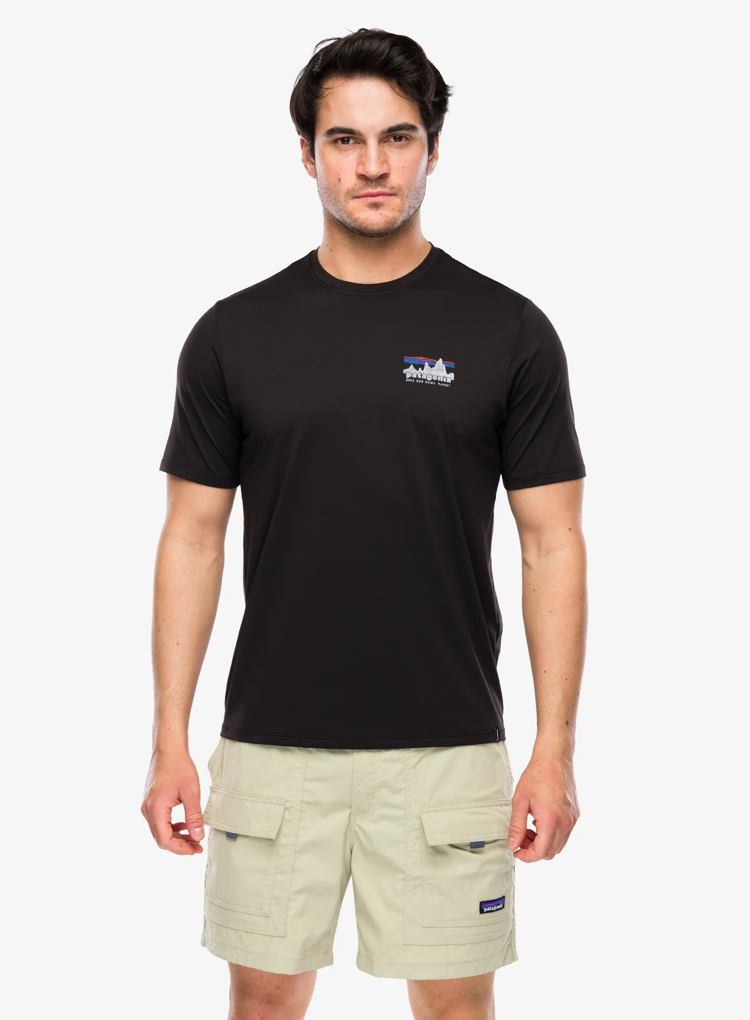 Rychleschnoucí triko Patagonia Cap Cool Daily Shirt 73 Skyline - black