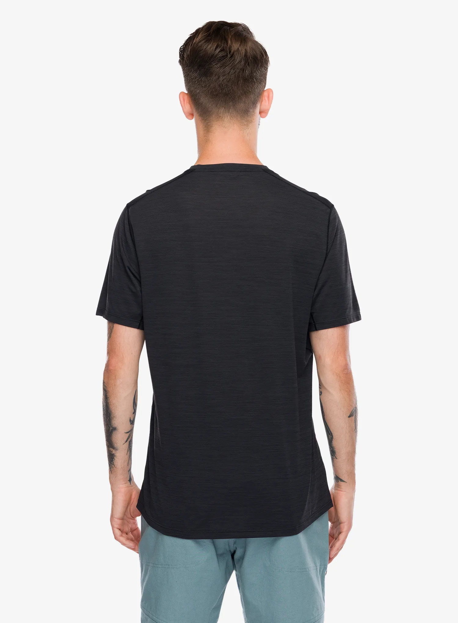 Rychleschnoucí triko Patagonia Cap Cool Ultra Shirt - black/forge grey x-dye