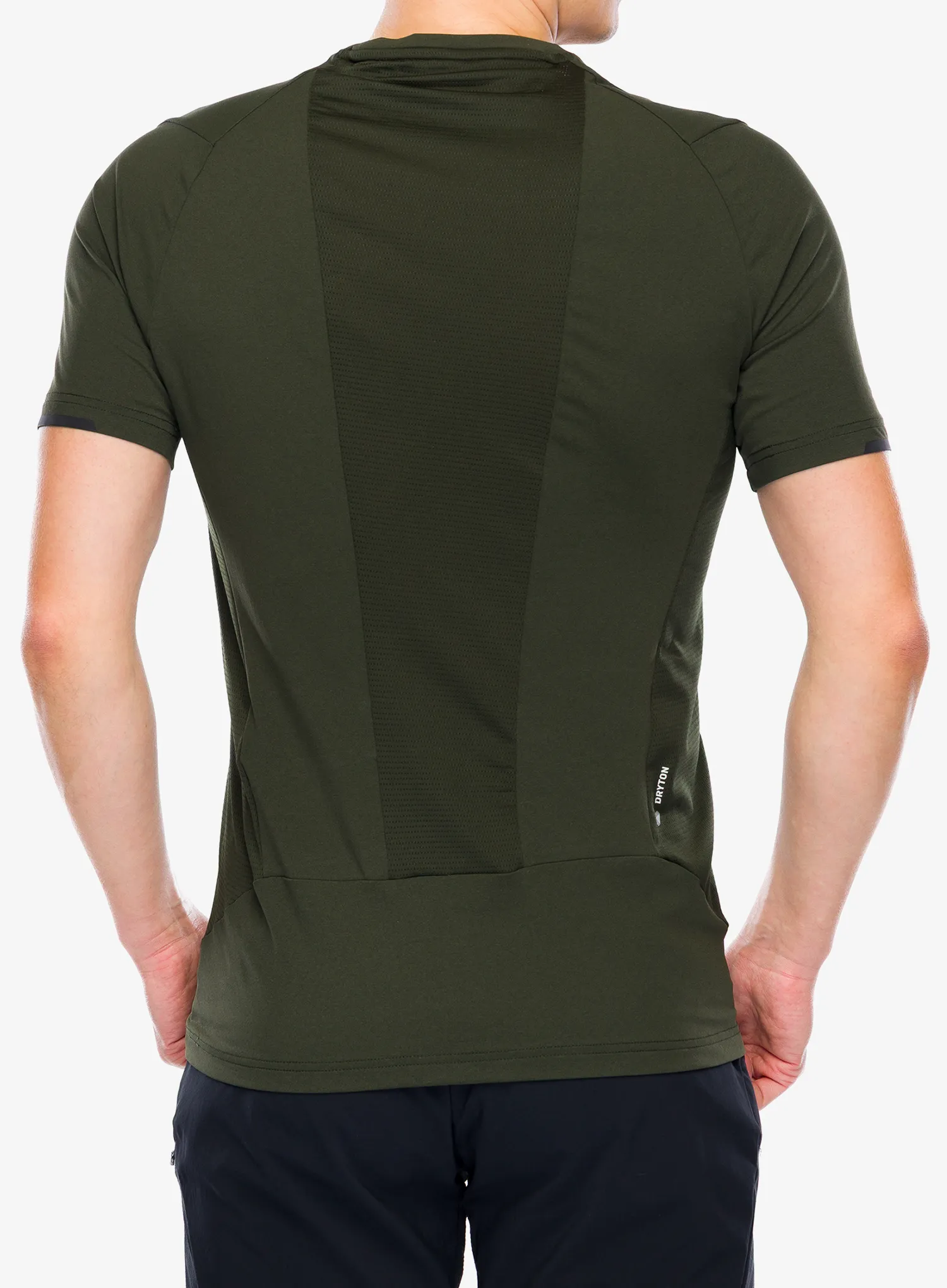 Rychleschnoucí triko Salewa Pedroc Dry Hyb T-Shirt - dark olive