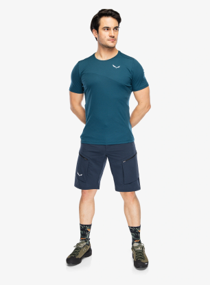 Rychleschnoucí triko Salewa Puez Sporty Dry T-Shirt - pond blue