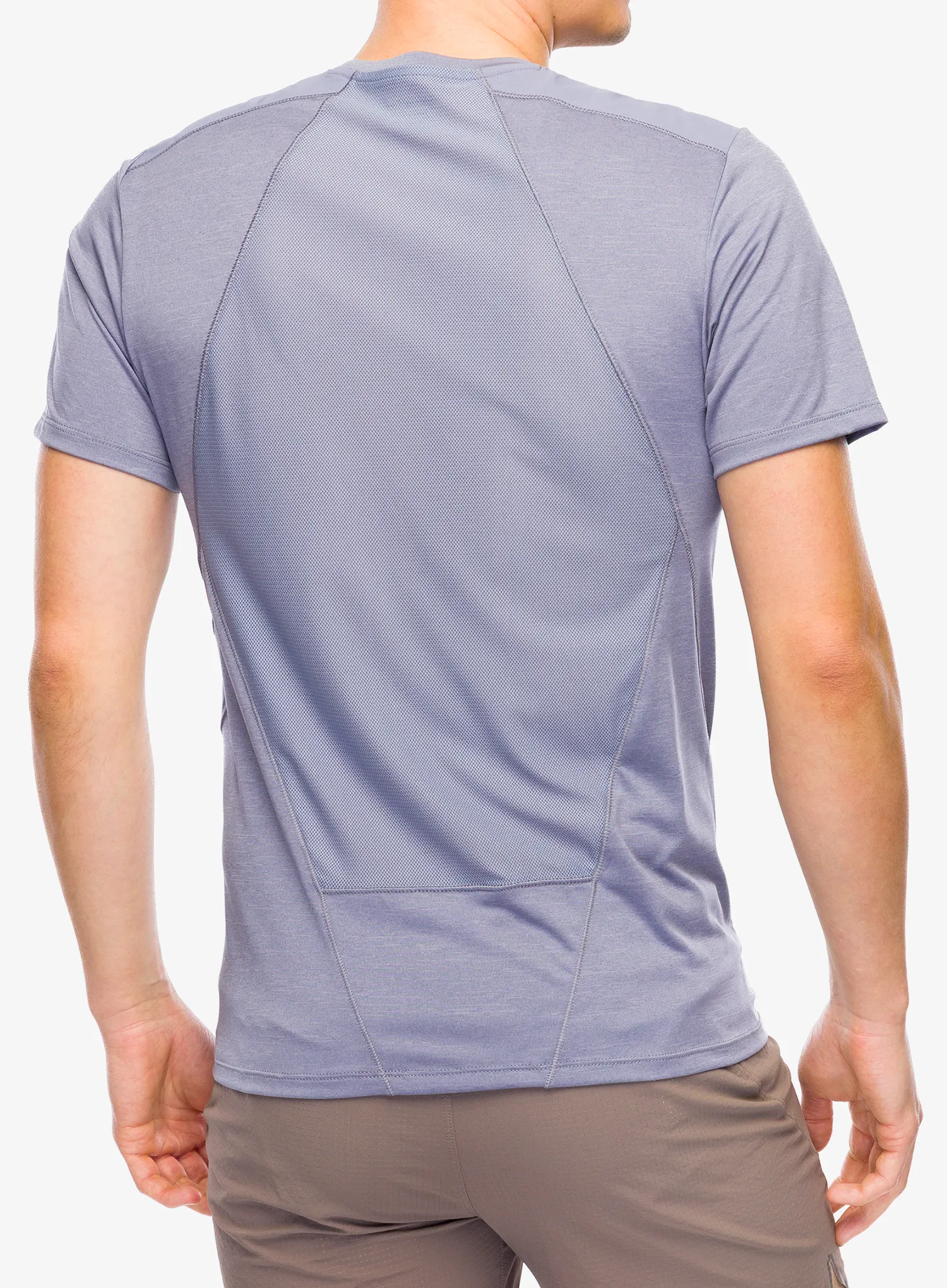 Rychleschnoucí triko Salomon Outline S/S Tee - blue granite