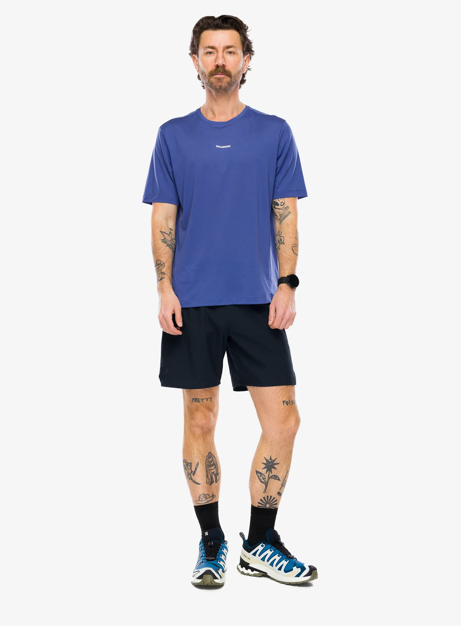 Rychleschnoucí triko Salomon Shkout Core S/S Tee - marlin