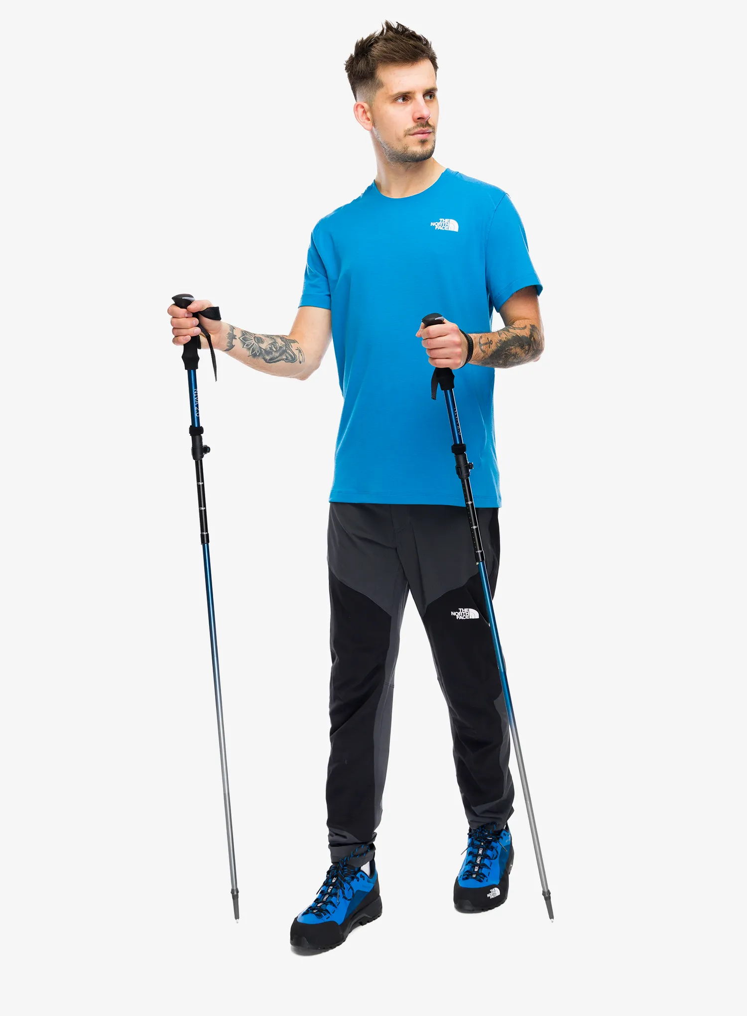 Rychleschnoucí triko The North Face Lightning Alpine S/S Tee - skyline blue