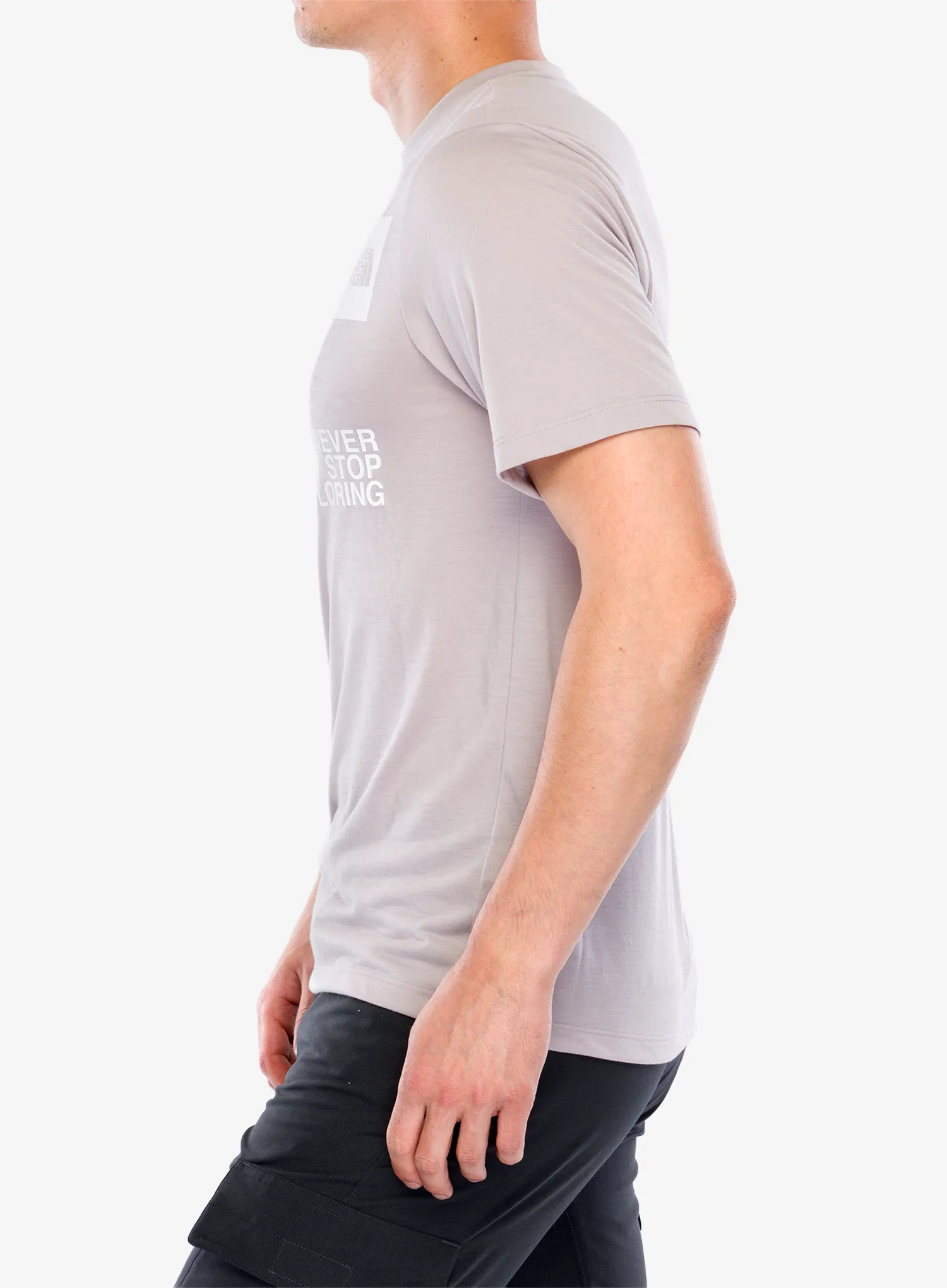 Rychleschnoucí triko The North Face Mountain Foundation Coordinates Tee - moonstone grey