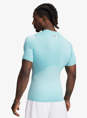 Rychleschnoucí triko Under Armour HG Armour Comp S/S - blue haze/white