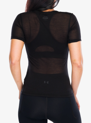 Termo triko dámské Icebreaker Merino Blend 75 Cool-Lite Featherlight SS Crewe - black