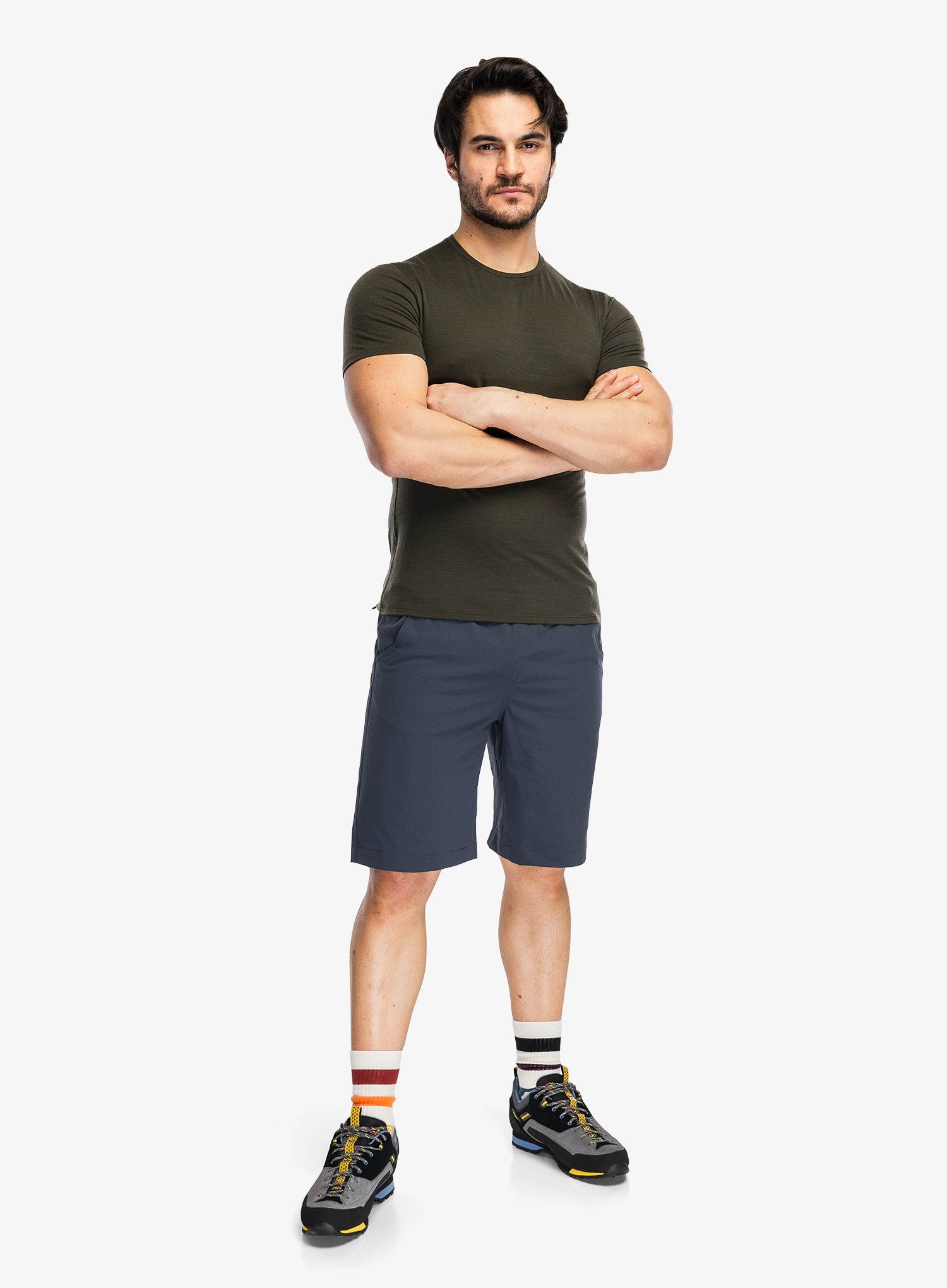 Termotriko Icebreaker Anatomica S/S Crewe - dk loden