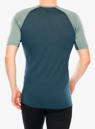 Termotriko Icebreaker Merino Blend 125 ZoneKnit SS Crewe - abyss/blue ash/cb