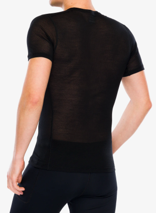 Termotriko Icebreaker Merino Blend 75 Cool-Lite Featherlight SS Crewe - black