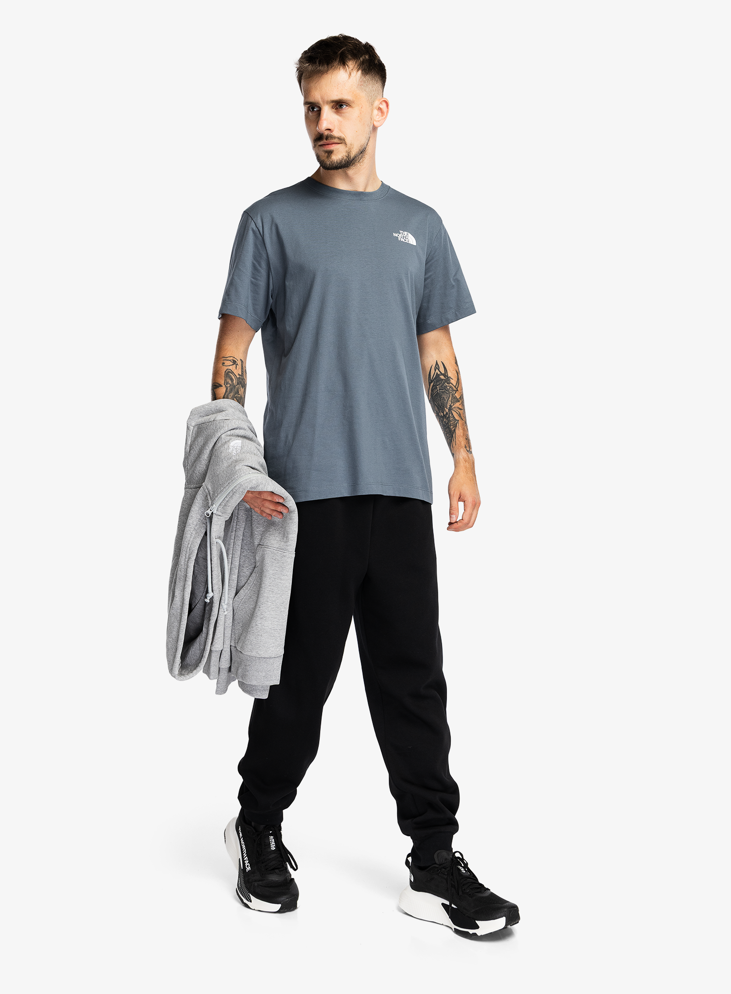 Tričko The North Face Evolution Box Nse Regular Short Sleeve - granite grey