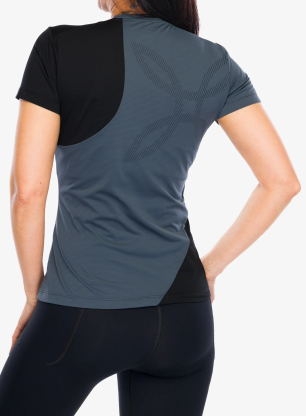 Sportovní tričko dámské Montura Mix-Up T-Shirt - lead/black