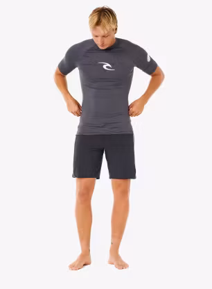 UV tričko Rip Curl Lycra Waves Upf Perf S/S - charcoal grey