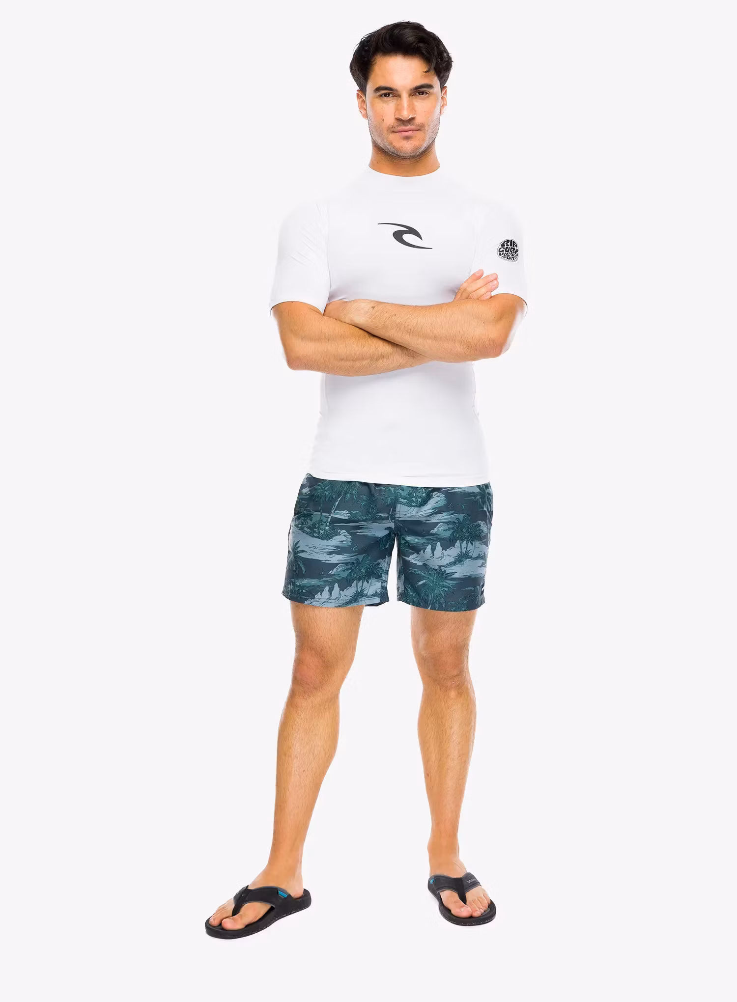 UV tričko Rip Curl Lycra Waves Upf Perf S/S - white