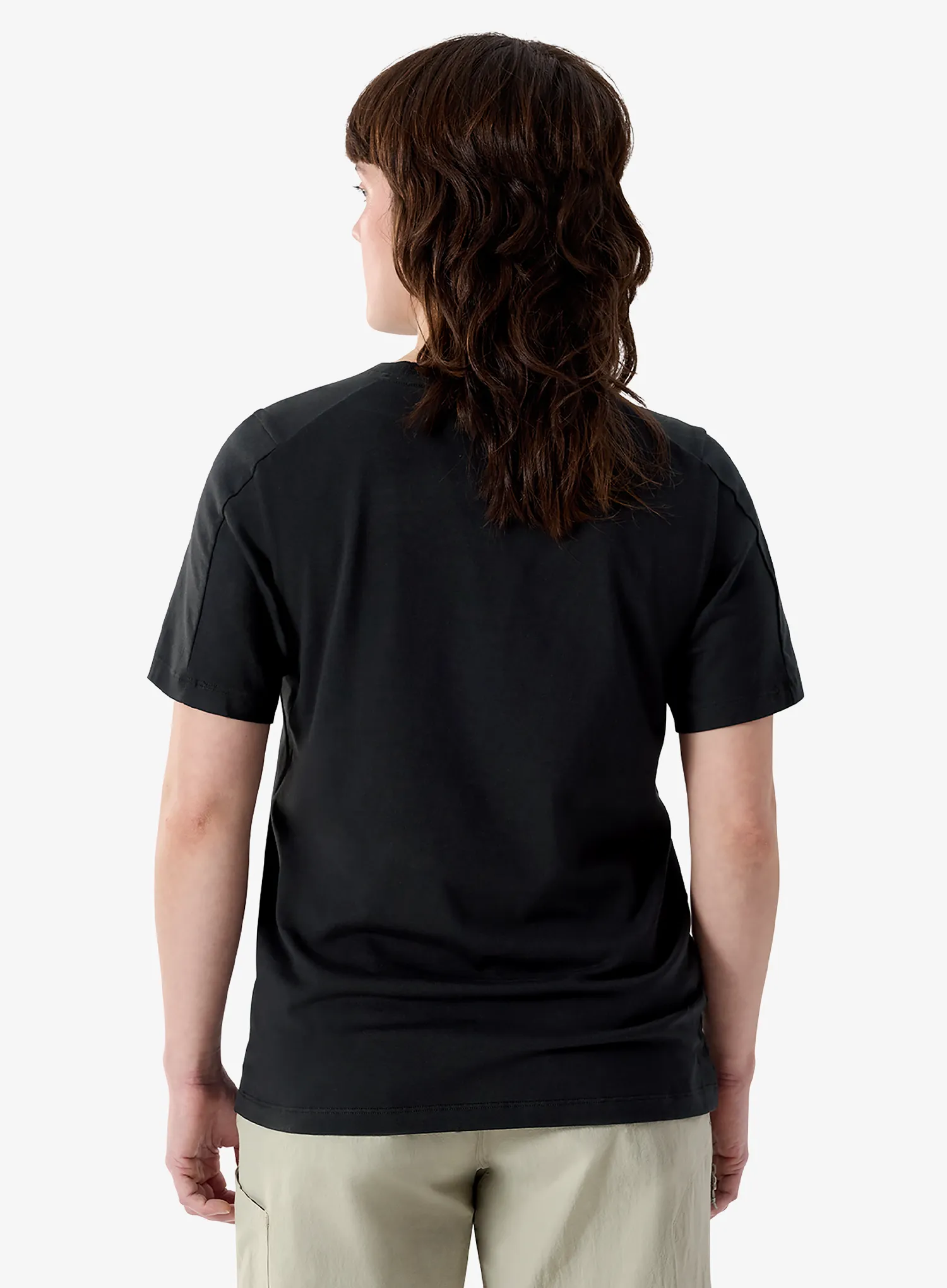 Dámské lezecké triko Arcteryx Kragg SL Cotton Heatmap Crew SS - black