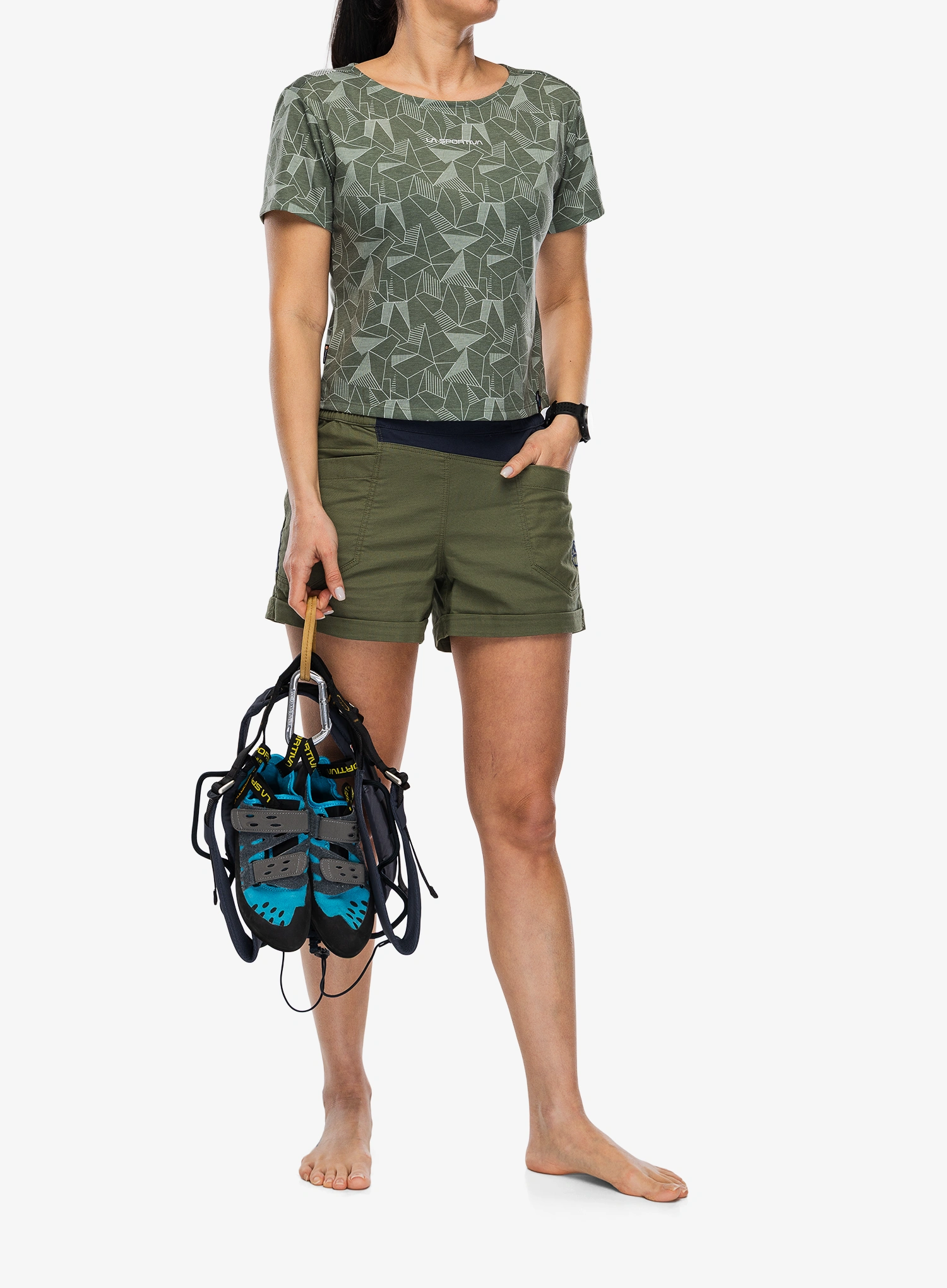 Dámské lezecké triko La Sportiva Dimension T-Shirt - cypress