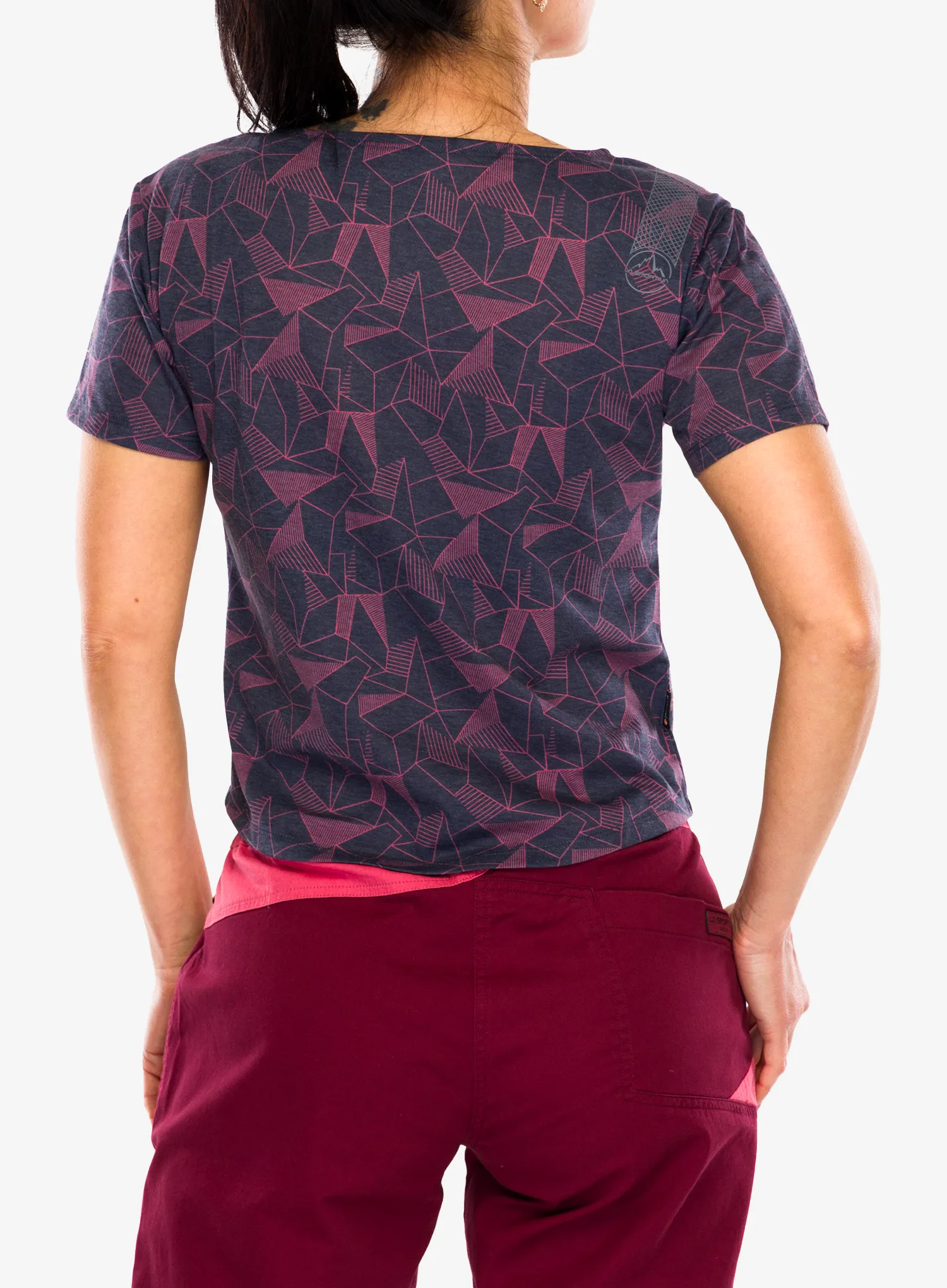 Dámské lezecké triko La Sportiva Dimension T-Shirt - night sky/rosebay