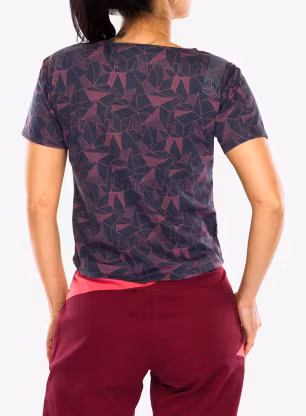 Dámské lezecké triko La Sportiva Dimension T-Shirt - night sky/rosebay
