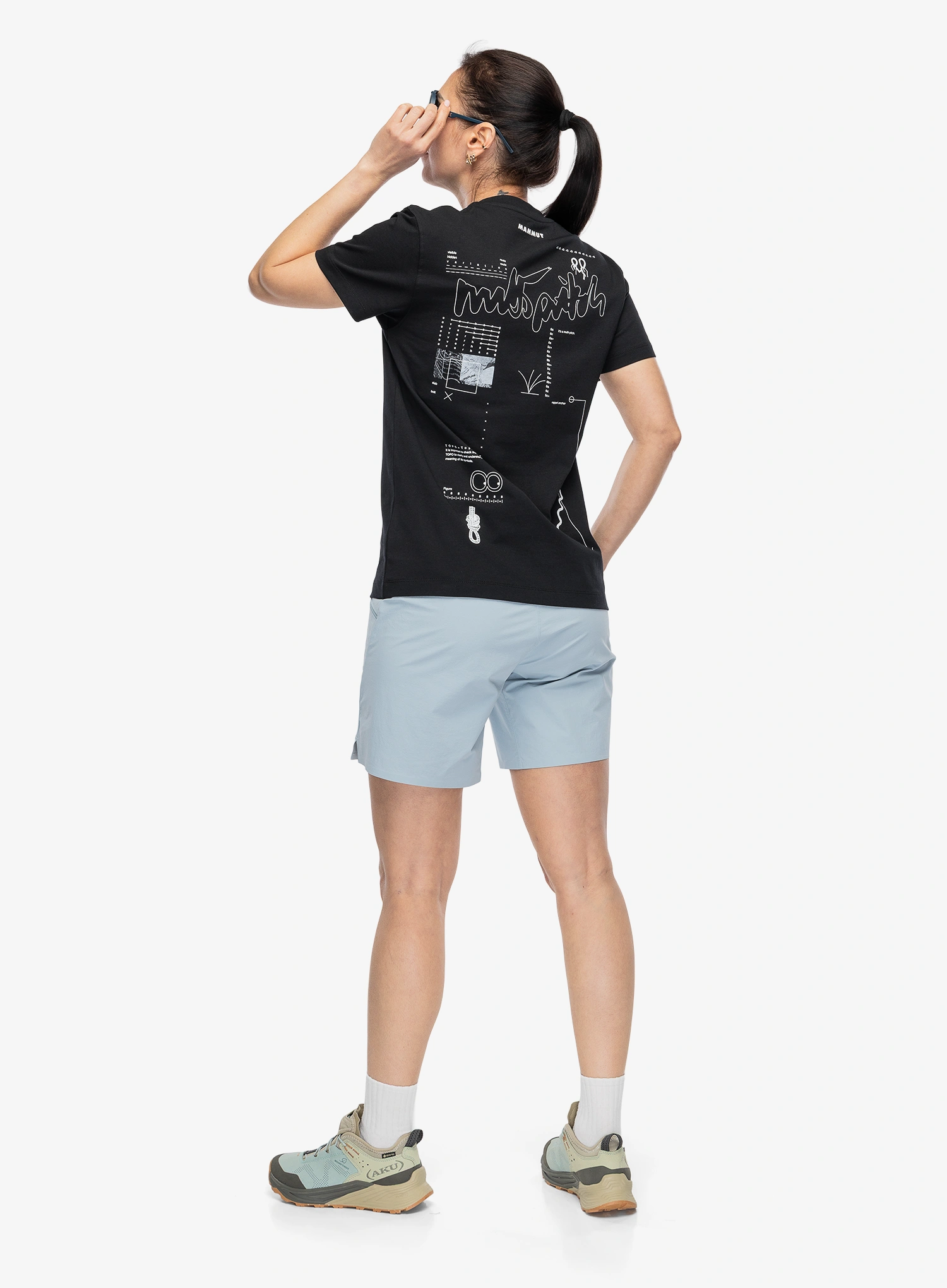 Dámské lezecké triko Mammut Mammut Base T-Shirt Multi-Pitch - black