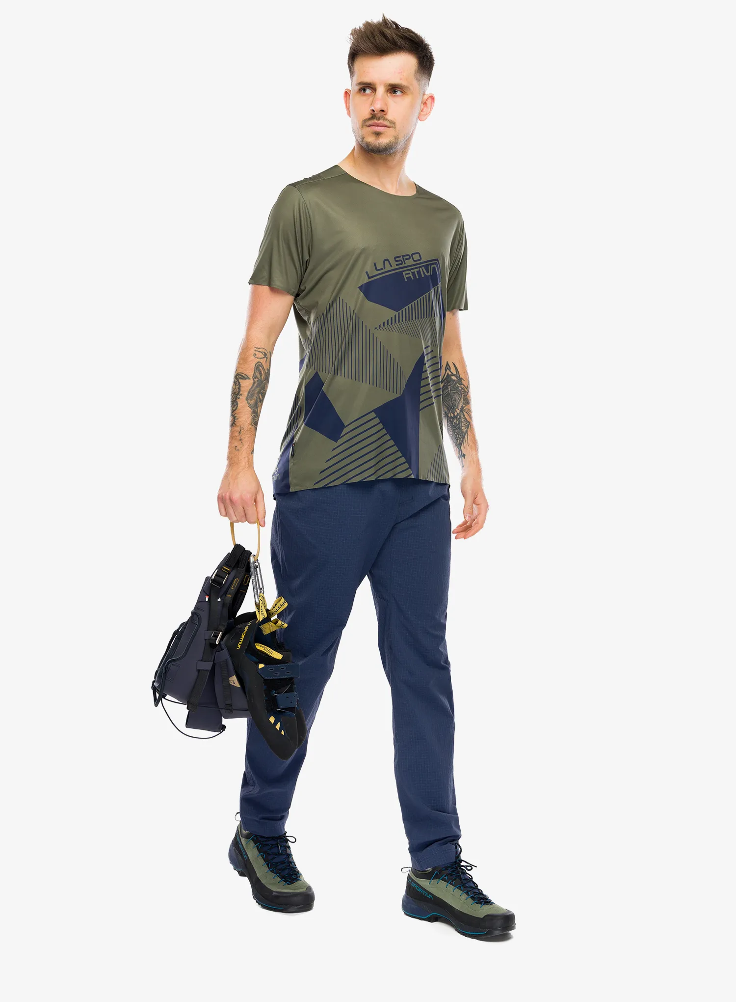 Lezecké triko La Sportiva Comp T-Shirt - cypress/night sky