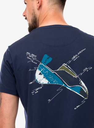 Lezecké triko La Sportiva Mantra T-Shirt - night sky/cypress