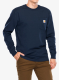 Tričko s dlouhým rukávem Carhartt Workwear Pocket T-Shirt L/S - navy