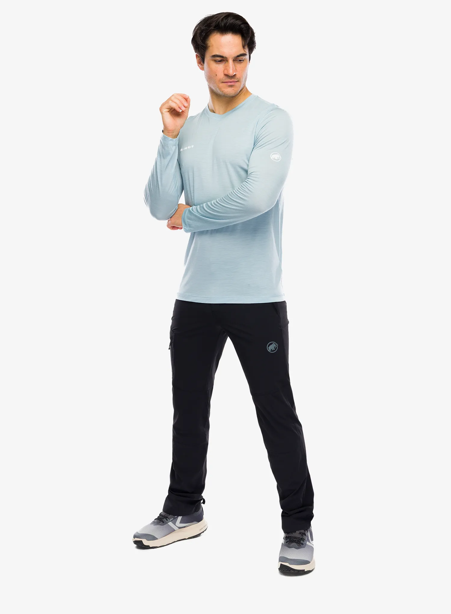 Tričko s dlouhým rukávem Mammut Tree Wool FL Longsleeve - nebla