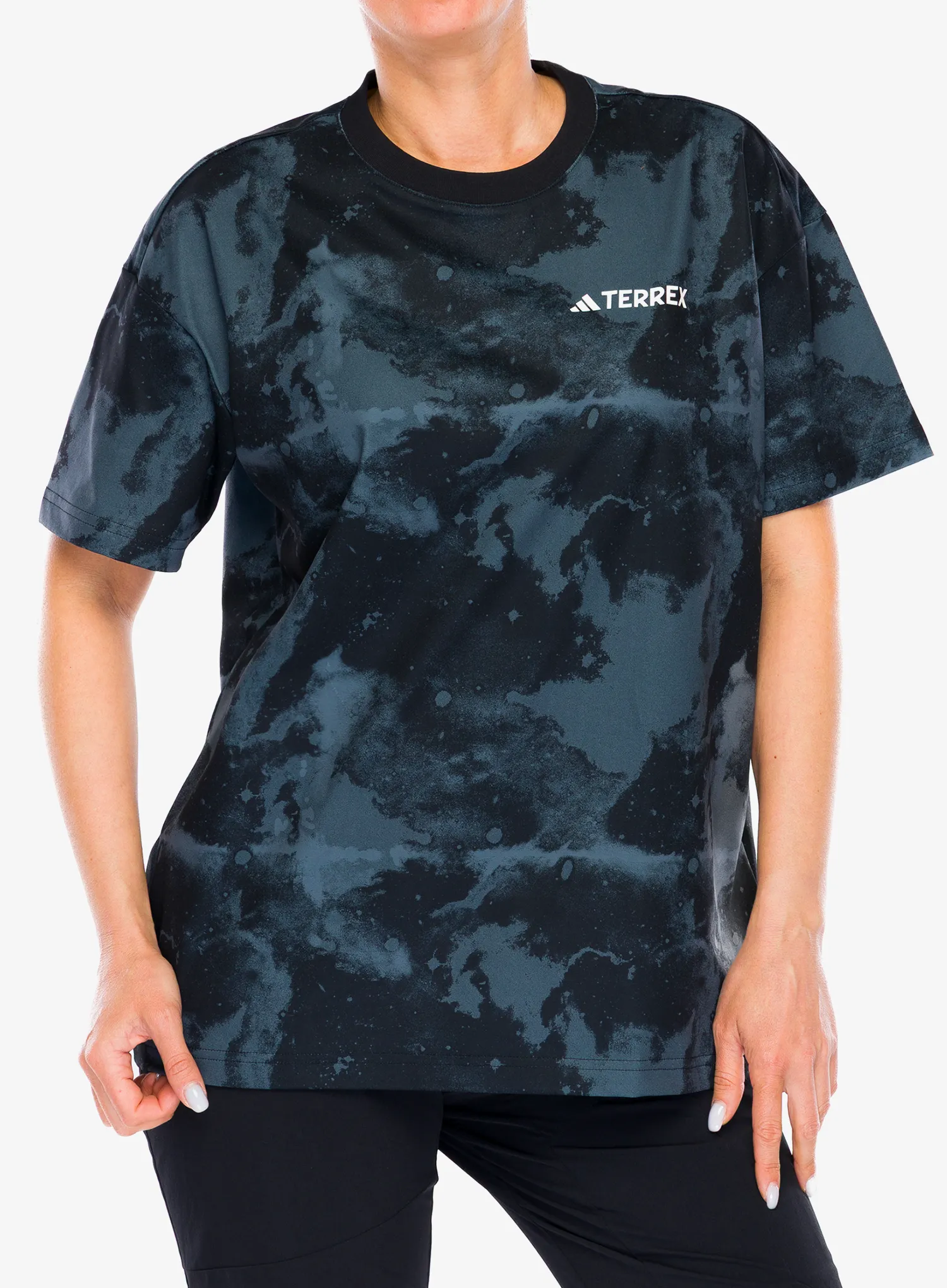Tričko s potiskem adidas TERREX Nat Geo AEROREADY Graphic T-Shirt - black