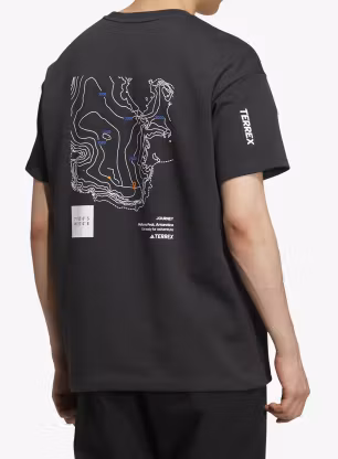 Tričko s potiskem adidas TERREX Xploric Graphic T-shirt - carbon