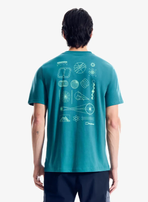 Tričko s potiskem Berghaus Geo Mountaintry Essential Tee Am - northern storm