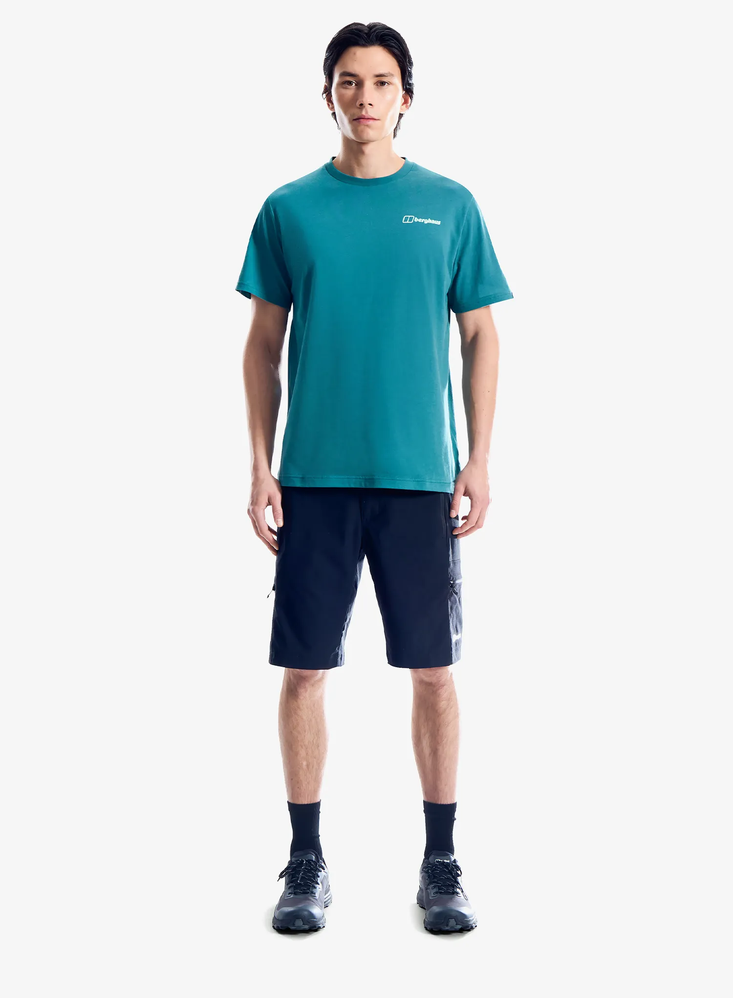 Tričko s potiskem Berghaus Geo Mountaintry Essential Tee Am - northern storm