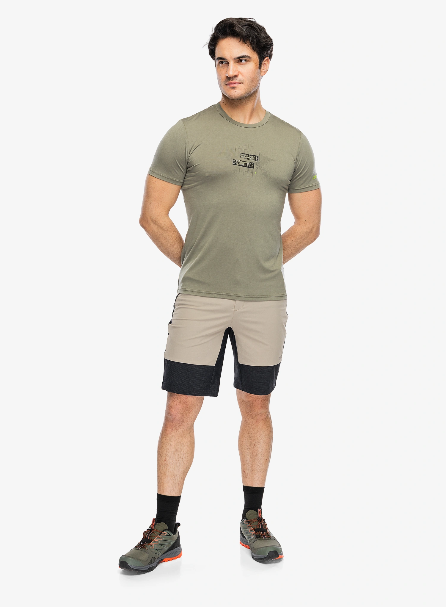 Tričko s potiskem CMP Verte T-Shirt - sage/pine