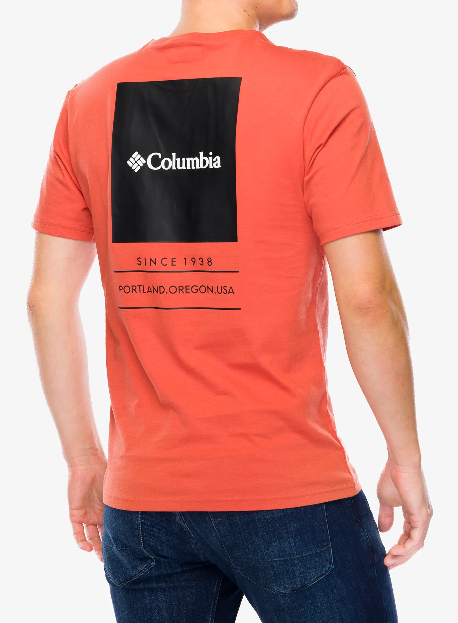 Tričko s potiskem Columbia Barton Springs S/S Graphic Tee - tuscan