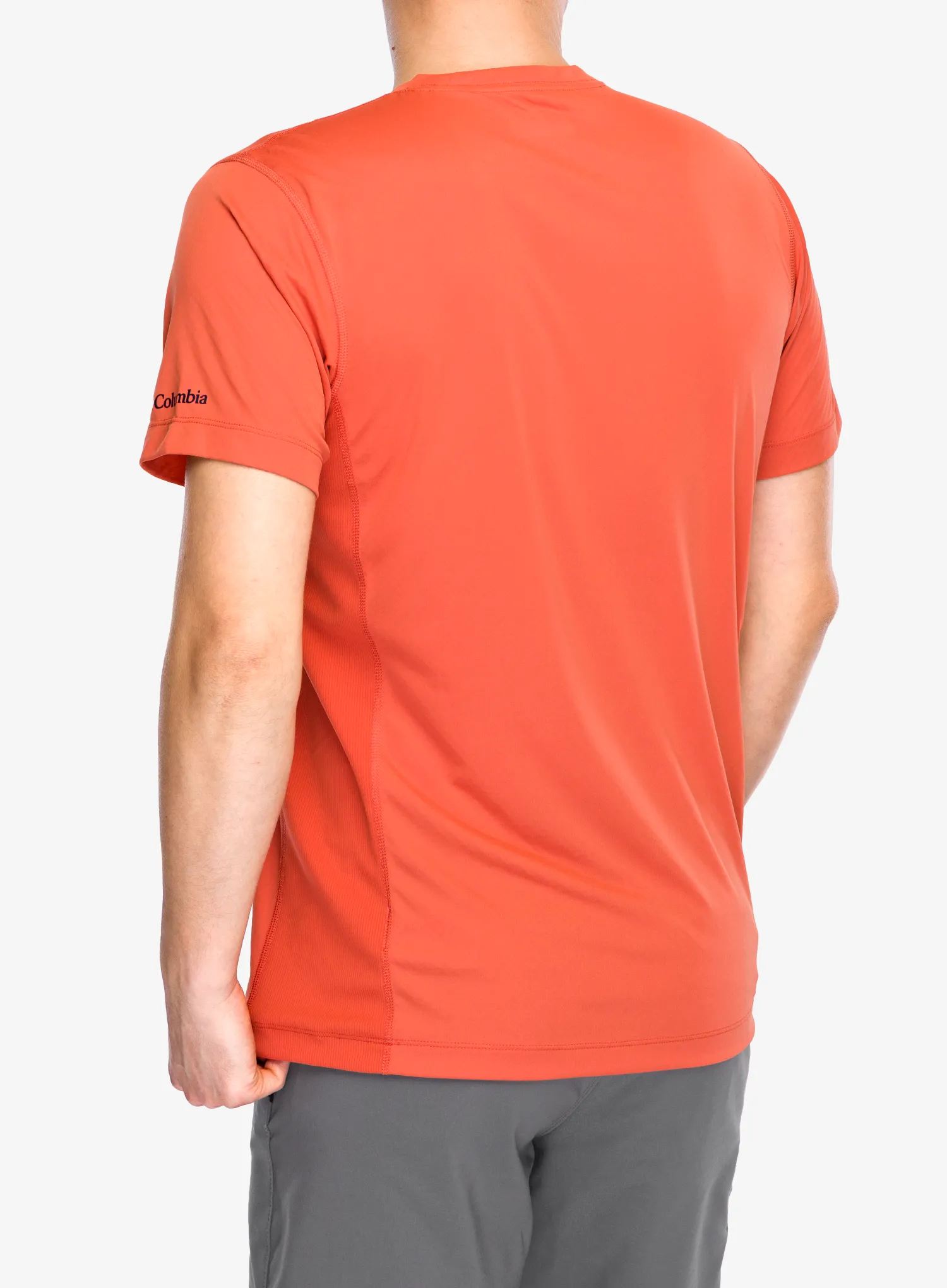 Tričko s potiskem Columbia Zero Rules Light S/S Graphic Crew - tuscan/actively cooled